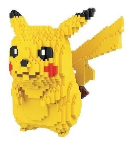 Figura De Micro - Bloques - Pokemon- Pikachu - 1476 Pcs