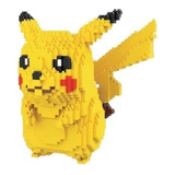 Figura De Micro - Bloques - Pokemon- Pikachu - 1476 Pcs