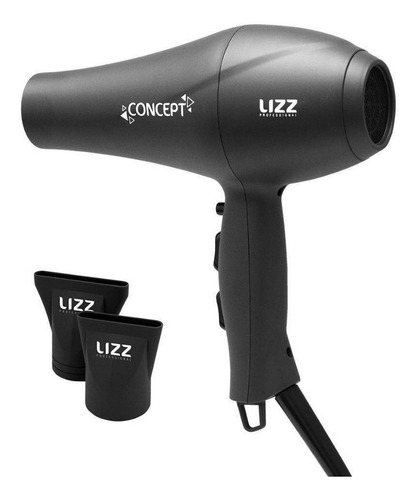 Secador De Cabelo Lizz Concept Cinza 110v