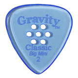 Gravity Picks Classic Guitar Pick - 2.0mm Azul - Empuñadura 