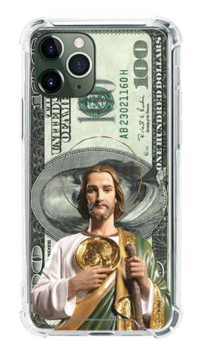 Funda San Juditas Dólar Para iPhone Antigolpes