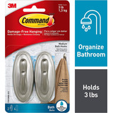 Command 17051bnb-2es - Ganchos De Plastico Para Baño  2 Ga