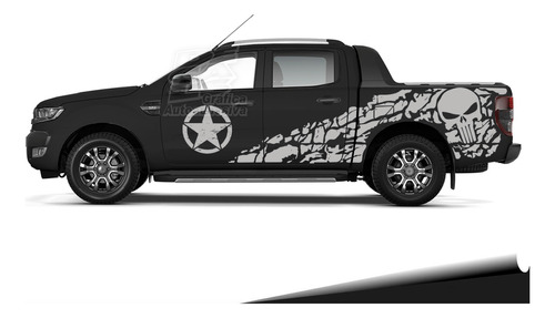 Calco Ford Ranger Punisher Army 2015-2018 Juego Completo