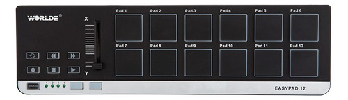 K Worlde Easypad. 12 Porttil Mini Usb 12 Drum Pad