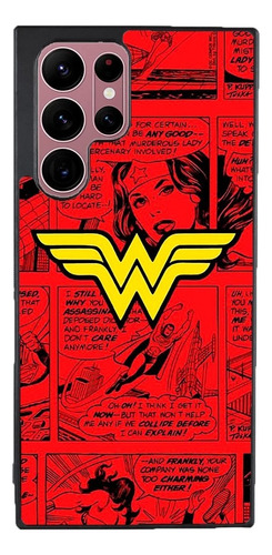 Funda Para Galaxy Wonder Woman Mujer Maravilla Rojo Dc