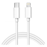 Cable Usb Tipo C A Ficha Compatible Con iPhone iPad 20w