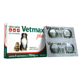 Vermífugo Vetmax Plus Caixa 4 Comprimidos 700mg Vetnil