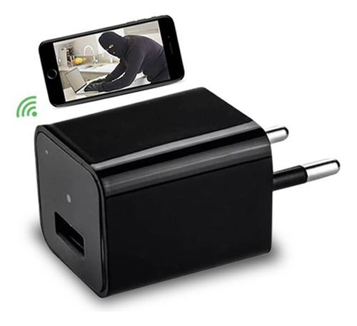 Camera Escondida Em Carregador Mini Pendrive Micro Wifi