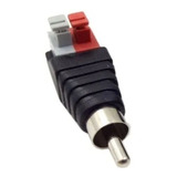 Ficha Conector Rca Macho Con Bornera Alimentacion Audio