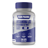 Vitamina D3 10.000ui + Vitamina K2 Mk7 100mcg C/240 Cápsulas