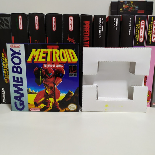 Metroid 2 Return Of Samus - Box + Berço (game Boy)