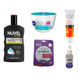 Kit For Men; Crema, Protector, Gel, Suero Y Masc Piel Mixta