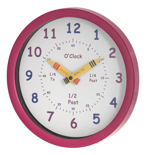 Unity Henley Reloj De Pared Para Niños Learn The Time, 10 Pu
