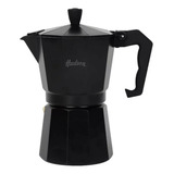 Cafetera Hudson 9 Tazas Estilo Italiano Esmaltado Negro