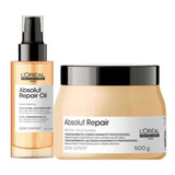 Kit Loreal Absolut Repair Gold Serum 90ml + Mascara 500g