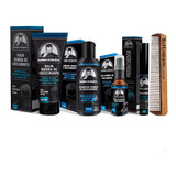 Kit Balm Óleo Shampoo Preenchedor Pente Duplo Barba Robusta