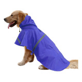 Piloto Impermeable Con Capucha Para Perro Talle Xxl Azul