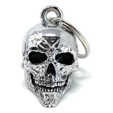 Bravo Bells Evil Skull - Campana Cromada Para Motociclista O