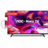 Smart Tv 43'' Full Hd Com Roku Tv 43s5135/78g Aoc Bivolt