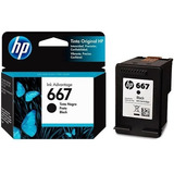 Cartucho Hp 667 Original Negro 1275 2775 2778 2779 2336 4175