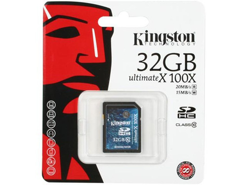 Memoria Sd Hc 32gb Kingston Clase 10 100x 20mb/s R 