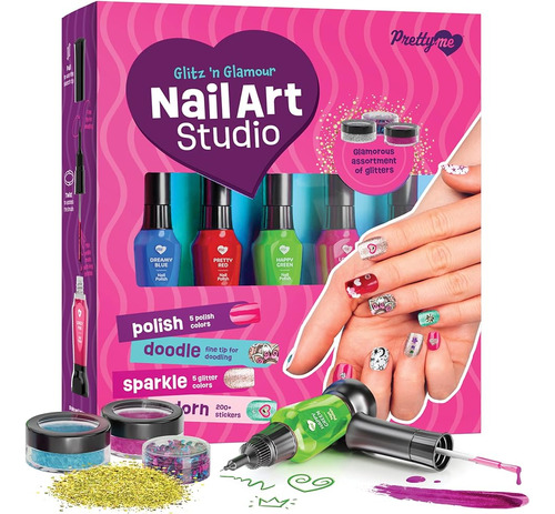Nail Art Studio For Girls - Kit De Esmalte De Uñas Para Niño