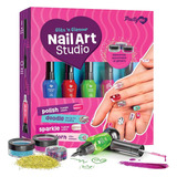 Nail Art Studio For Girls - Kit De Esmalte De Uñas Para Niño