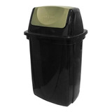 Cesto Tacho De Basura Plastico Ecoblack Con Tapa 9 Lts