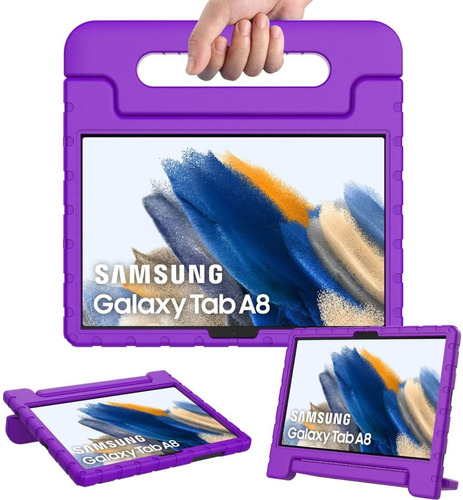 Mica + Funda Agarradera Uso Rudo Para Galaxy Tab A8 10.5 
