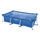 Piscina Plástica 1662l Retangular Armação Intex