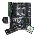 Kit Gamer Placa Mãe X99 Huananzhi F8 Xeon E5 2690 V4 32gb Co