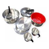 Marmita Brogas Set Cocina 2 Pers Camping 12 Piezas Con Bolso