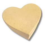 Kit De 5 Cajas De Madera (mdf) De Corazon 