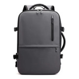 Mochila Expandible Con Usb Impermeable Apta Para Cabina