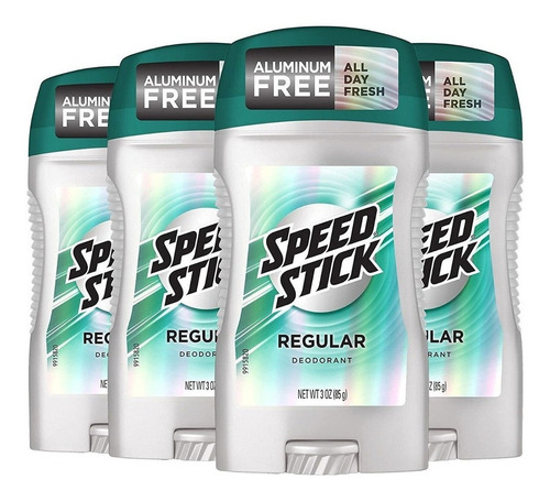 Desodorante Speed Stick Regular Deodorant Regular 85 G Pacote De 4 U