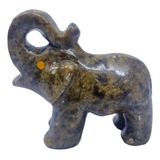 Enfeite Estatueta Pedra Sabao Elefante 5cm - Un