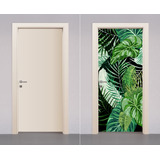 Adesivo Envelopamento Decorativo De Porta Plantas Natureza