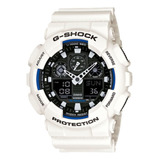 Relógio G-shock Ga-100 Analógico E Digital Branco