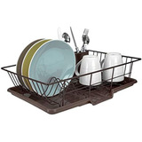 Home Basics 3piece Dish Drainer Set Bronce