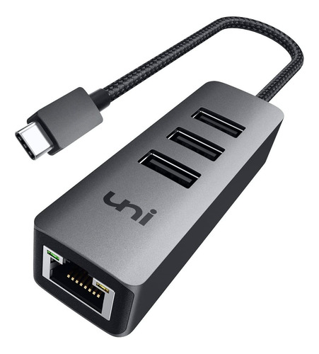 Adaptador Hub Usb-c A Ethernet Uni | Usb 3.0 | Mac Y Mas