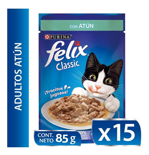 Sachet Felix Classico Atún 15x85gs