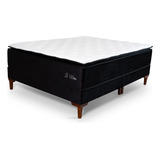 Cama Box Le Mans Top Queen Molas Ensacadas Hellen Preto