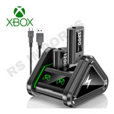 Carregador Controle Xbox One Series S/x + 2 Baterias 1200mah
