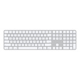 Teclado Bluetooth Apple Magic Keyboard Con Touch Id Y Teclado Numérico Qwerty Español Latinoamérica Color Blanco - Distribuidor Autorizado