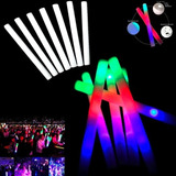 Kit C/ 10 Bastões De Espuma Festa Balada Led 3 Funções