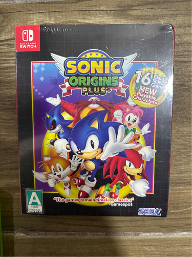 Sonic Origins Plus Remastered Mania Nintendo Switch Complete