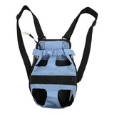 Mochila Cangurera Transportadora Perros Gato Mascota Azul S