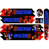 Adesivo Bicicleta Infantil Sonic Shadow Super Sonic Raridade