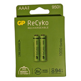 Pilas Aaa Recargables Gp Recyko 1000 Mah X2 Unidades