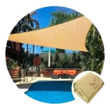 Toldo Sombra Vela Triangular 3x3x3 Metros Malla Camping Lona